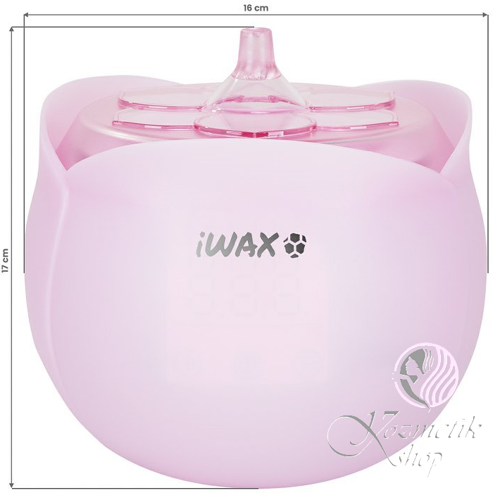 iWAX Ohrievač depilačného vosku Flower ružový