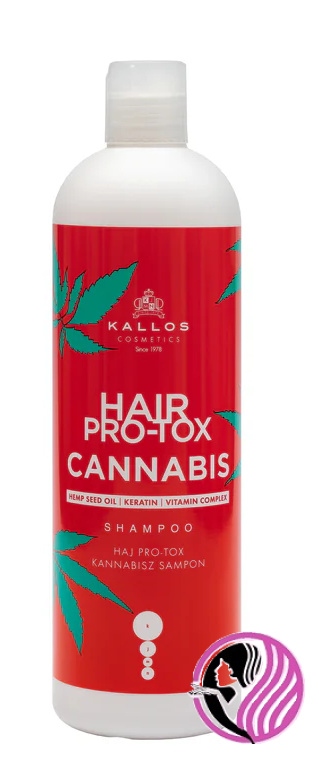 Kallos Hair PRO-TOX CANNABIS šampón na vlasy s konopným olejom 1000 ml