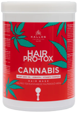 Kallos Hair PRO-TOX CANNABIS maska na vlasy s konopným olejom a keratínom 1000 ml