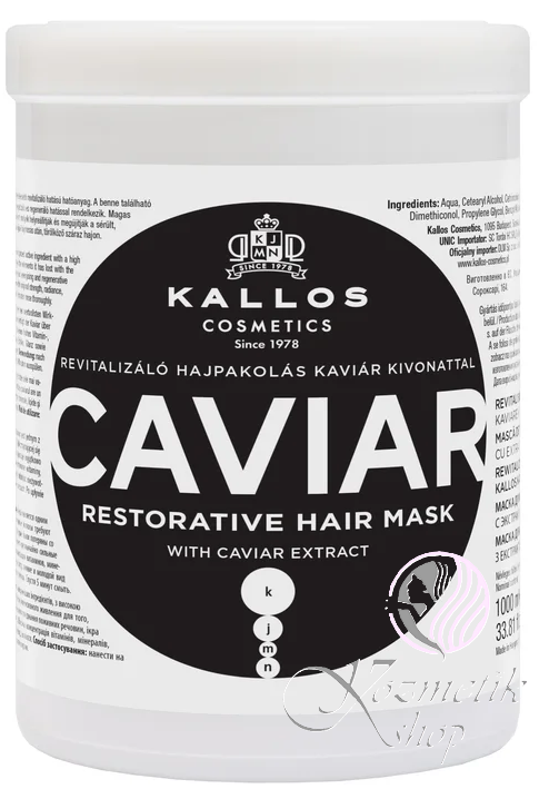 Kallos KJMN CAVIAR maska na vlasy posilňujúca 1000 ml