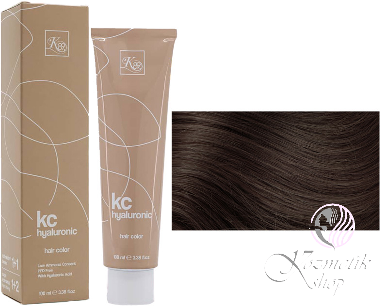 K89 KC Hyaluronic farba na vlasy 100ml - Farba: 7.81 Stredná-blond čokoládovo popolavá