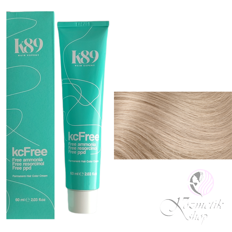 K89 KC Free profesionálna farba na vlasy bez amoniaku 60 ml - Farba: 9.0 Very Light Blonde - Veľmi svetlá blond