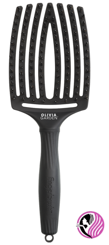 Olivia Garden Fingerbrush L Black