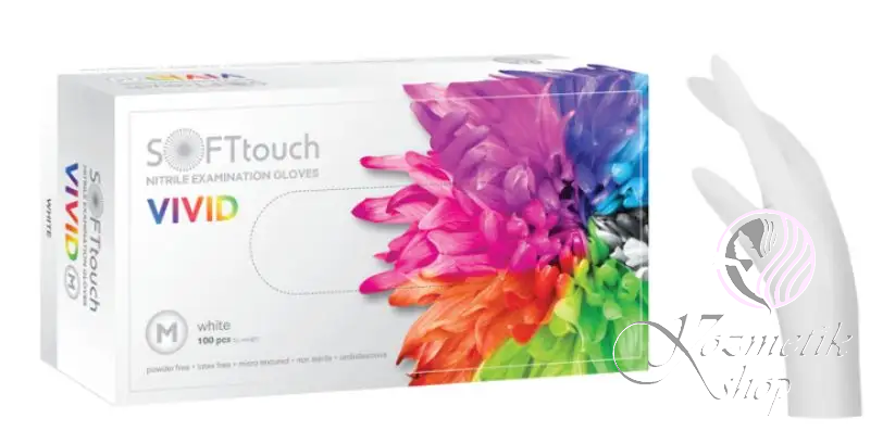 Nitrilové rukavice Soft Care VIVID WHITE 100 ks