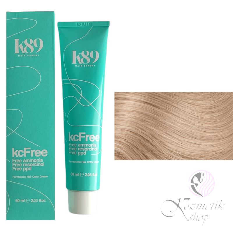 K89 KC Free profesionálna farba na vlasy bez amoniaku 60 ml - Farba: 9.3 Very Light Blonde Gold - Veľmi svetlá blond zlatá