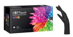 Nitrilové rukavice Soft Care VIVID BLACK 100 ks