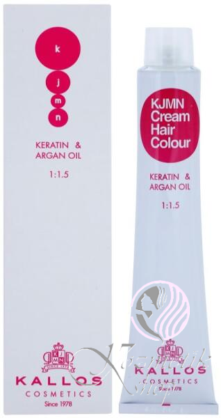 Kallos KJMN krémová farba na vlasy 100ml - Farba: 6.45 Tmavo medeno-mahagónová blond (Dark Copper Mahogany Blond) 
