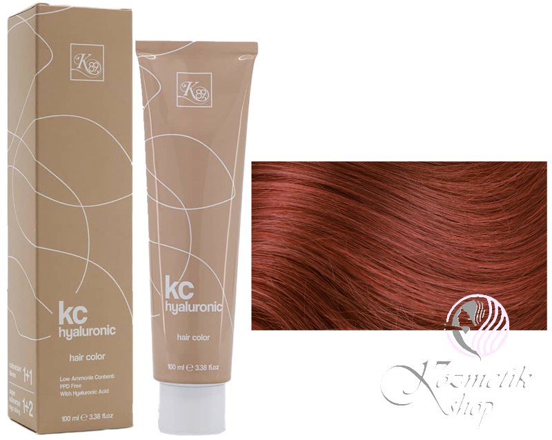 K89 KC Hyaluronic farba na vlasy 100ml - Farba: 6.46 Medeno-červená