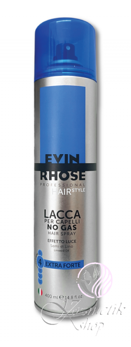 EVIN RHOSE Extra Forte NO GAS lak na vlasy 400 ml