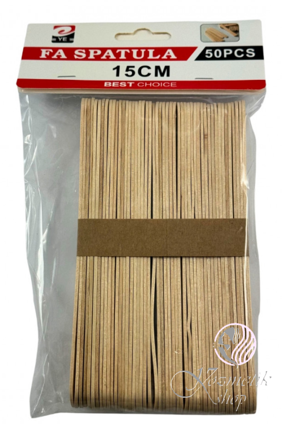 Špachtla - drevená, 15cm  50ks v balení