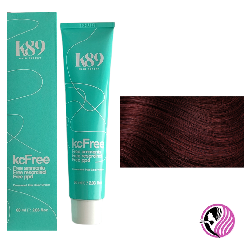 K89 KC Free farba na vlasy - Farba: 6.66 Dark Blonde Intense Red - Tmavá blond intenzívna červená