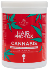 Kallos Hair PRO-TOX CANNABIS maska na vlasy s konopným olejom a keratínom 1000 ml