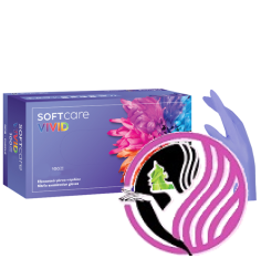 Nitrilové rukavice Soft Care VIVID PURPLE 100 ks