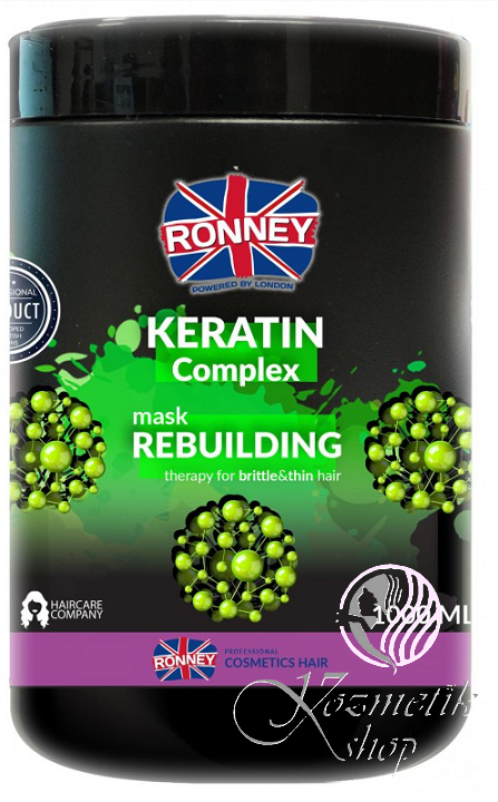 Ronney KERATIN Complex Obnovujúca maska pre krehké vlasy 1000 ml