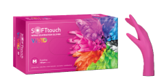Nitrilové rukavice Soft Care VIVID FUCHSIA 100 ks