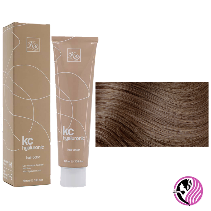 K89 KC Hyaluronic farba na vlasy 100ml - Farba: 7.3 Stredne zlatá blond
