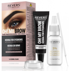 Henna OH!MY BROW Čierna s arganovým olejom a ricínovým olejom