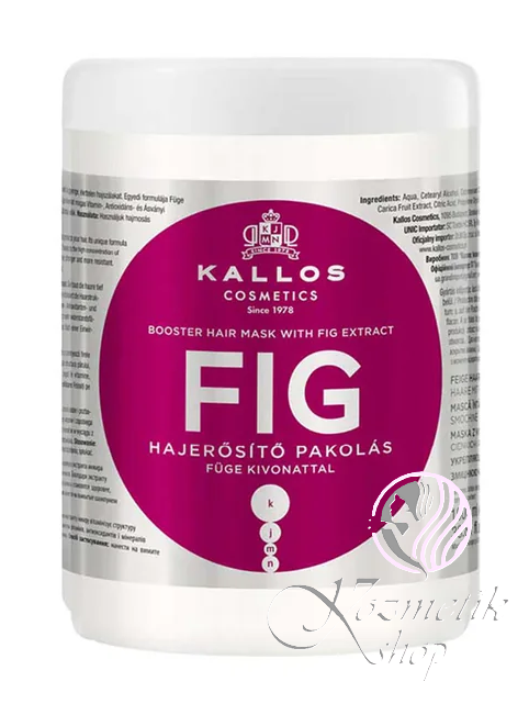 Kallos KJMN FIG maska na vlasy s figovým extraktom