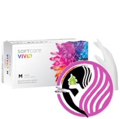 Nitrilové rukavice Soft Care VIVID WHITE 100 ks