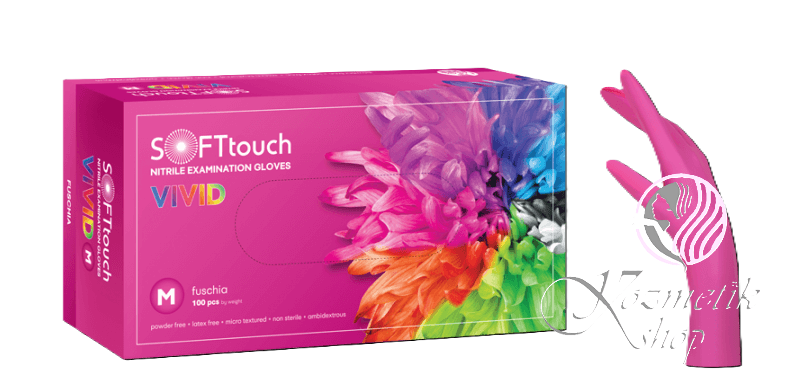 Nitrilové rukavice Soft Care VIVID FUCHSIA 100 ks