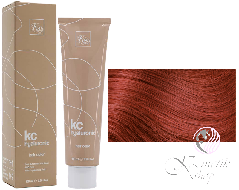 K89 KC Hyaluronic farba na vlasy 100ml - Farba: 7.46 Stredne medenočervená blond