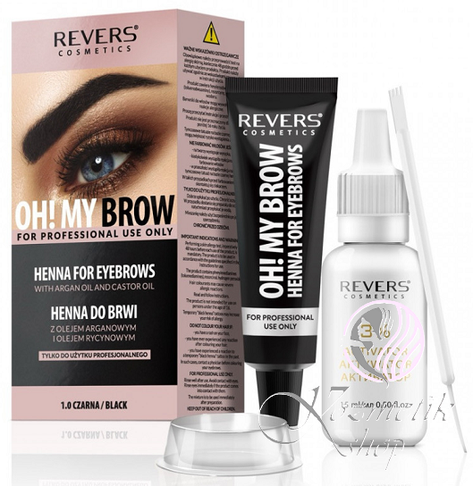 Henna OH!MY BROW Čierna s arganovým olejom a ricínovým olejom