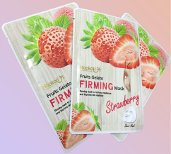 Haokali Fruits Gelato Strawberry – Spevňujúca plátenná maska s jahodou 30ml