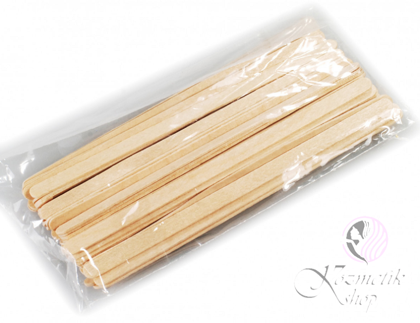 Drevená špachtľa MINI – úzka (15 cm x 0,5 cm), 50 ks