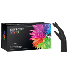 Nitrilové rukavice Soft Care VIVID BLACK 100 ks