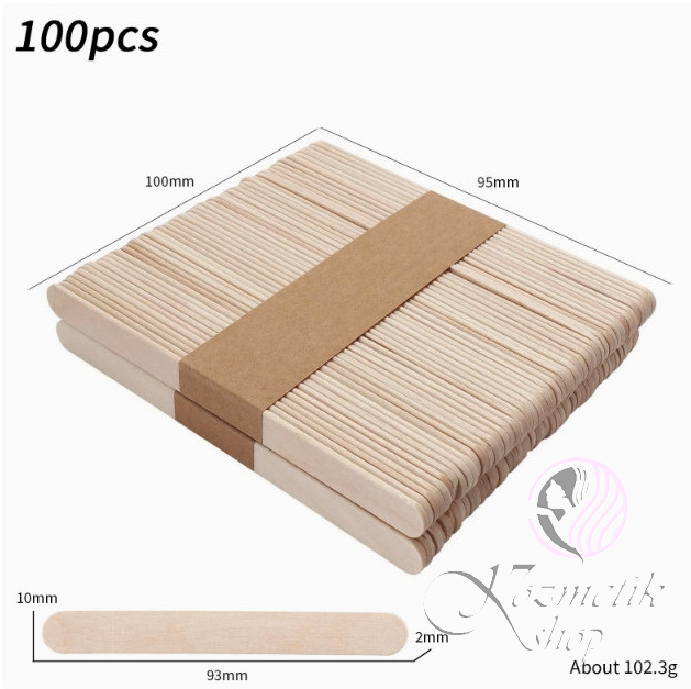 Špachtla - drevená, 9,3cm 100ks v balení