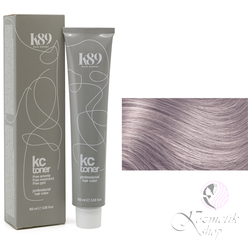 K89 Key Color Toner T12 Pearl Ash (Perleťovo popolavá) – Profesionálny toner na vlasy 100 ml