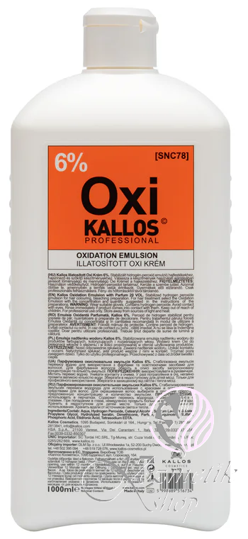 Kallos OXI krémový peroxid 6% 1000 ml