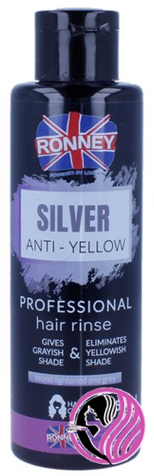 RONNEY Professional SILVER ANTI-YELLOW Hair Rinse 150 ml
