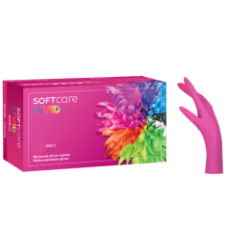 Nitrilové rukavice Soft Care VIVID FUCHSIA 100 ks
