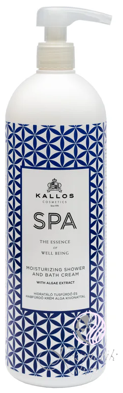 Kallos SPA – Hydratačný sprchový gél a kúpeľový krém s extraktom z rias 1000 ml