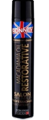 RONNEY lak na vlasy Macadamia olej posilňujúci 750 ml