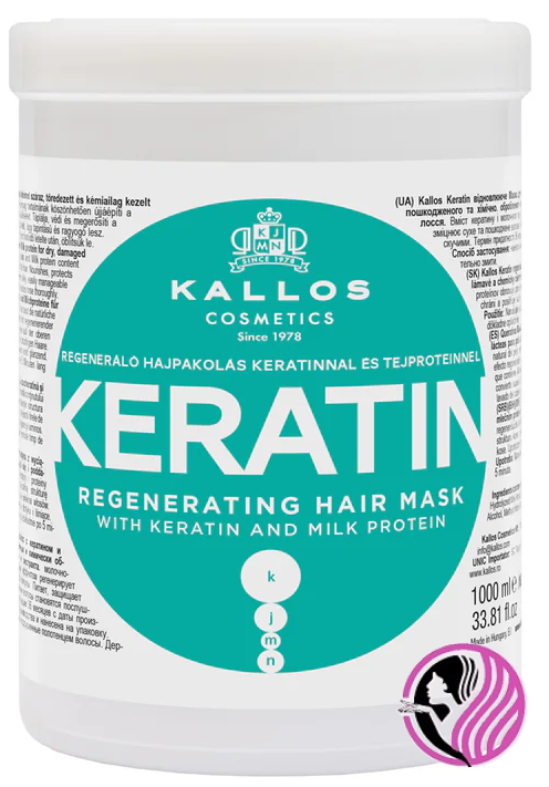 Kallos KJMN KERATIN maska na vlasy regeneračno - hydratačná 1000 ml