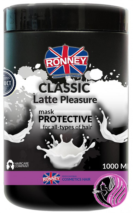 Ronney CLASSIC LATTE Pleasure ochranná maska na vlasy 1000 ml