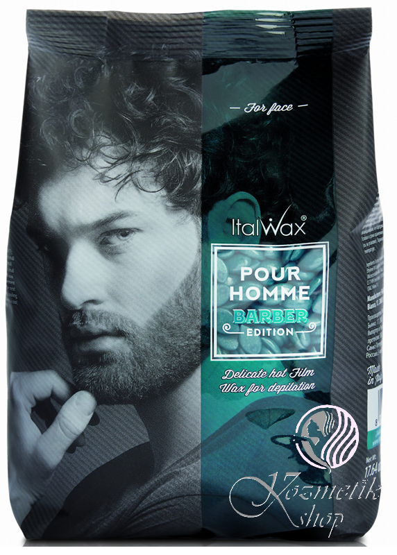 ItalWax Pour Homme Barber 500 g – Profesionálny filmový vosk na pánsku depiláciu tváre