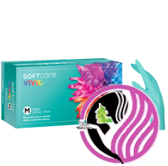 Nitrilové rukavice Soft Care VIVID GREEN 100 ks