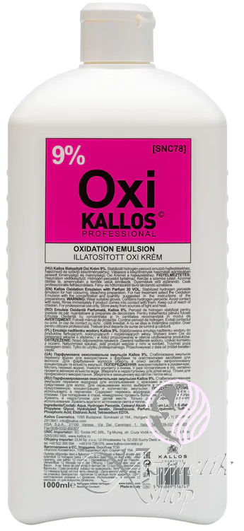Kallos OXI krémový peroxid 9% 1000 ml
