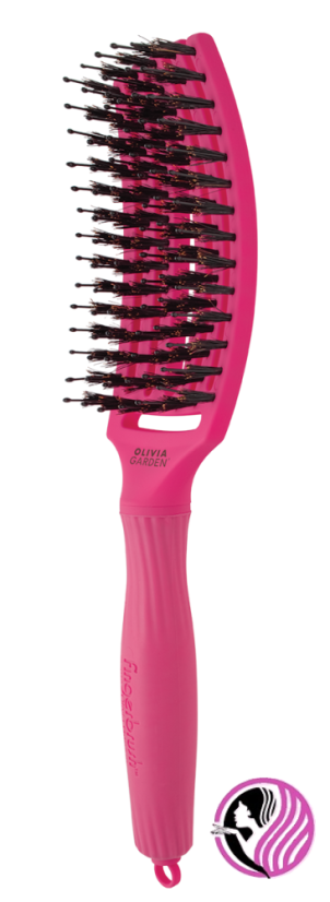 Olivia Garden Fingerbrush M Hot Pink