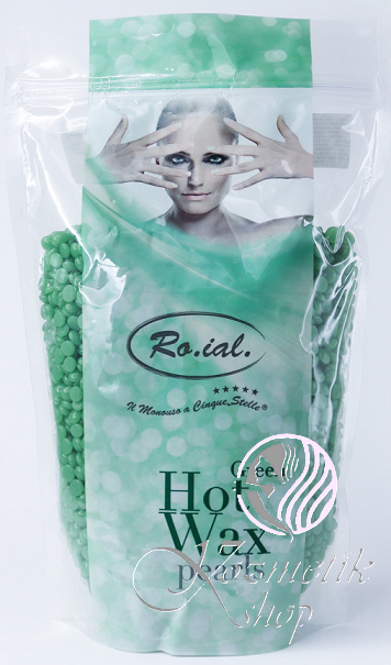 Ro.ial Hot Wax zrniečka vosku GREEN 800 g
