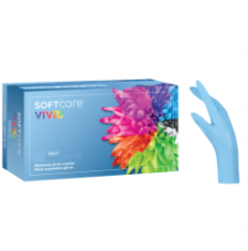 Nitrilové rukavice Soft Care VIVID LIGHT BLUE 100 ks