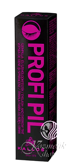 Kallos PROFI PIL profesionálna farba na obočie a mihalnice – Čierna (15 ml)