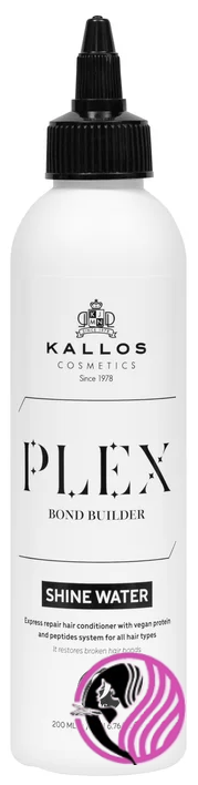 Kallos PLEX Bond Builder Shine Water Lamelárna voda 200 ml