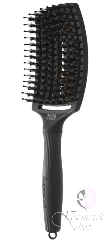 Olivia Garden Fingerbrush L Black