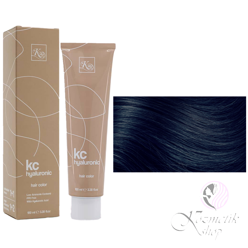K89 KC Hyaluronic farba na vlasy 100ml - Farba: 1.1 Modro čierna - Blue Black