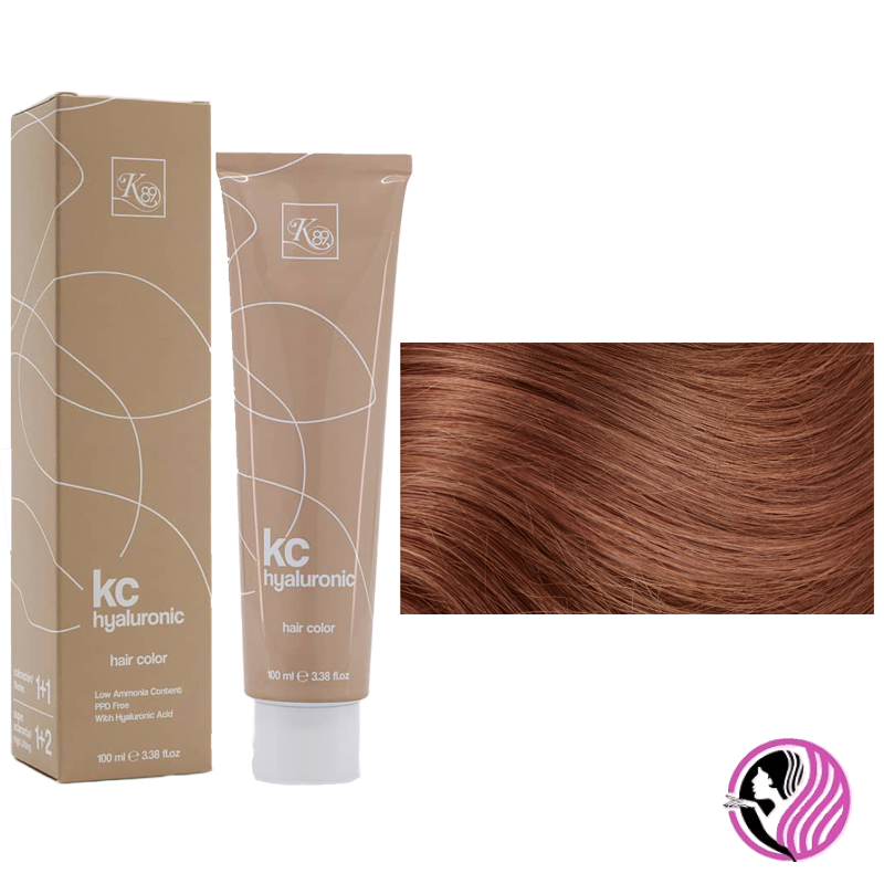 K89 KC Hyaluronic farba na vlasy 100ml - Farba: 7.4 Stredne medená blond 