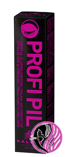 Kallos PROFI PIL farba na obočie čierna 15ml